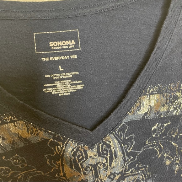 Sonoma Size L The everyday tee blue long sleeve - Picture 2 of 3